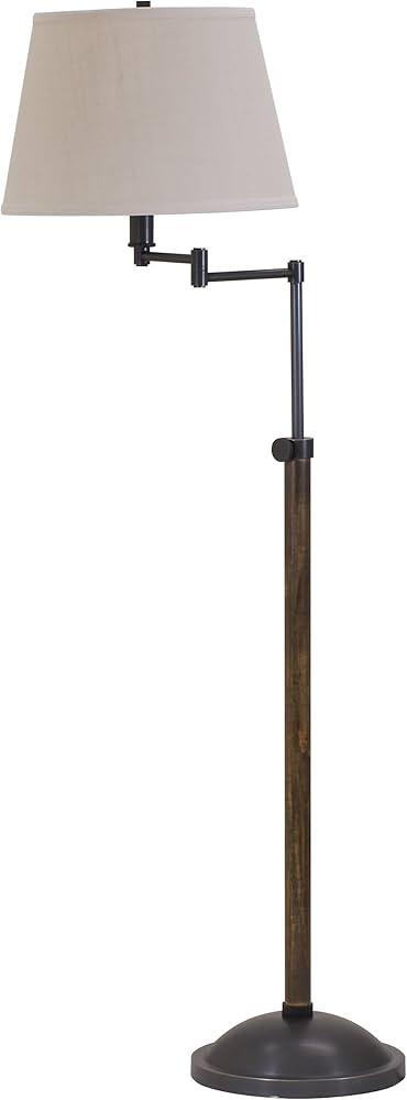 House of Troy R401-OB Richmond Swing Arm Floor Lamp, Satin Nickel | Amazon (US)