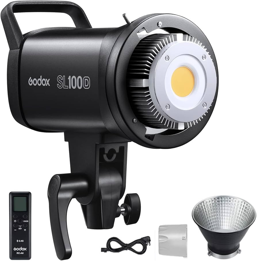 Godox SL100D Daylight LED Video Light, 100W 5600K 32100Lux @1M CRI 96+TLCI 97+ Bowens Mount COB L... | Amazon (US)