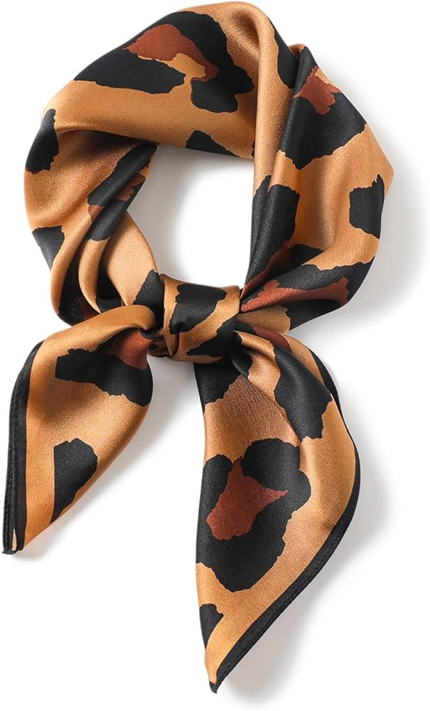 PoeticEHome 100% Pure Mulberry Silk Square Scarf 27"x27" Women Neckerchief Headscarf Gift Packed | Amazon (US)