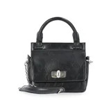 Scoop Women's Faux Leather Top Handle Mini Bag with Crossbody Strap, Black | Walmart (US)