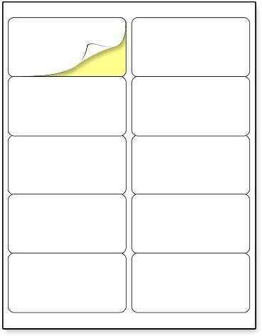 (2" x 4") 30 Sheets, Printable White Sticker Labels, Laser/Inkjet Printing - Matte, 10 per Page | Amazon (US)