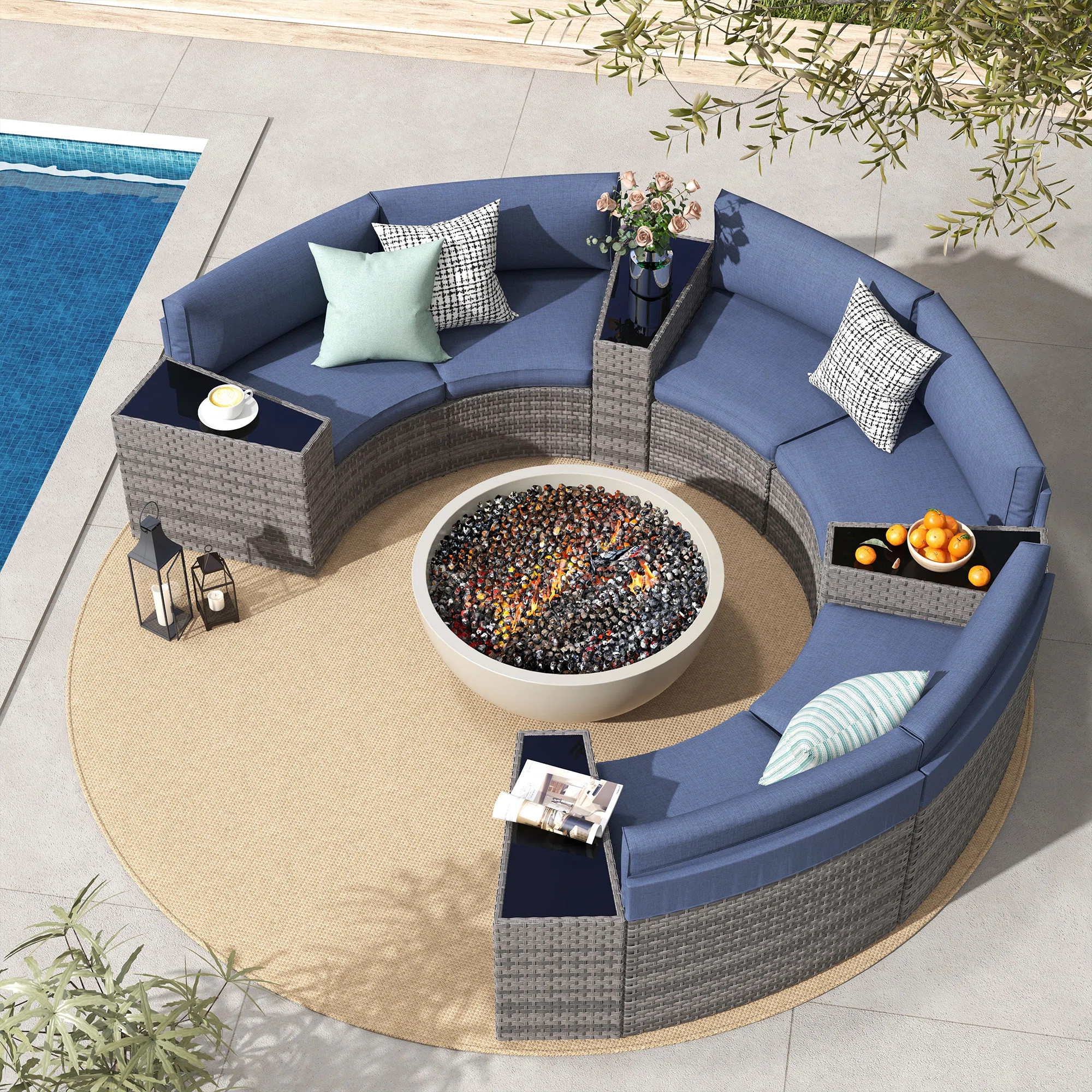 6 - Person Seating Group With Cushions | Wayfair North America
