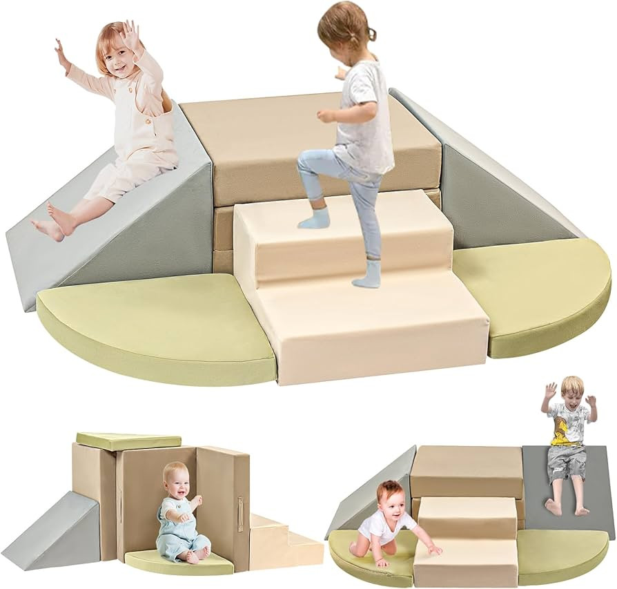 6-Piece Toddler Climbing Toys Indoor, Foam Climbing Toys for Toddlers, Soft Play Baby Climbing Bl... | Amazon (US)