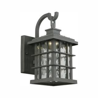 Home Decorators Collection Summit Ridge 11.88 in. Collection Zinc Integrated LED Outdoor Wall Lan... | The Home Depot