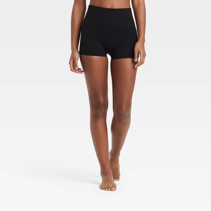 Women's Ribbed Seamless Bike Shorts - Colsie™ | Target