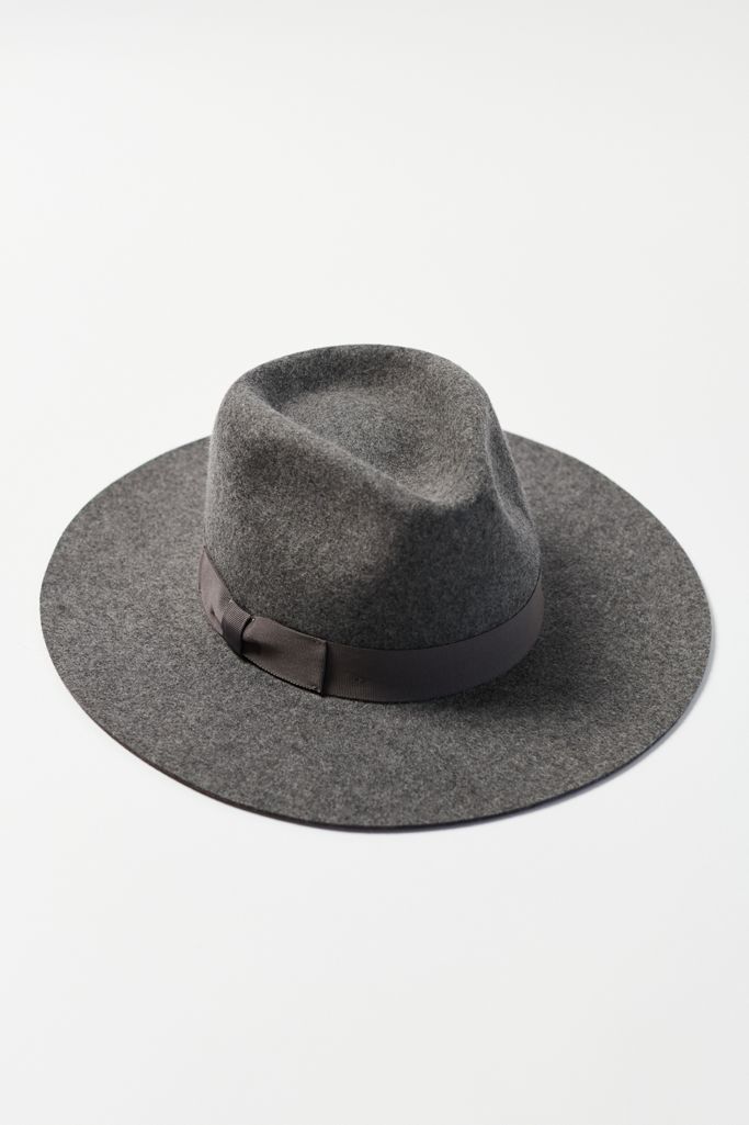 UO Flat Brim Felt Fedora | Urban Outfitters (US and RoW)