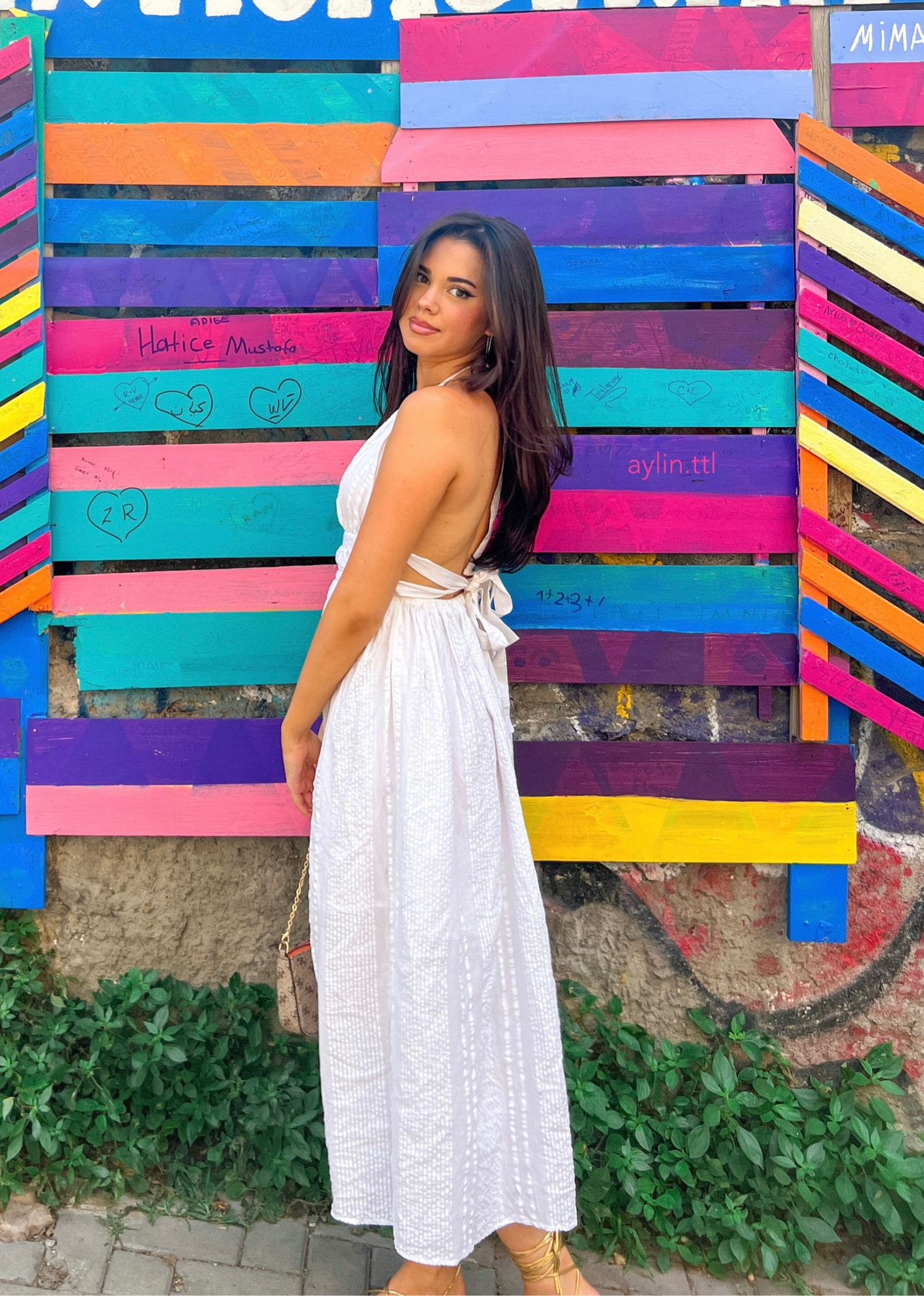 ASOS DESIGN seersucker halter midi … curated on LTK