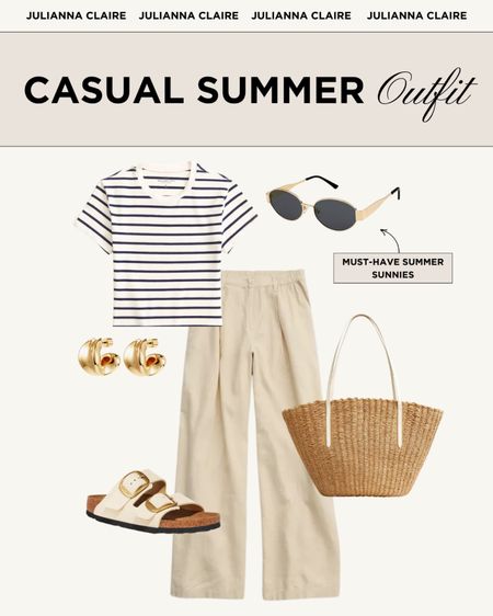 Casual Summer Outfit Idea ☀️

Summer Fashion Finds // Summer Outfit // Summer Style // Outfit of the Day // Striped Tee // Casual Chic Outfit Idea // Summer Looks // Birkenstocks // Summer Accessories 

#LTKStyleTip
