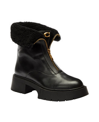 Women's Leah Platform Front Zip Booties | Macy's