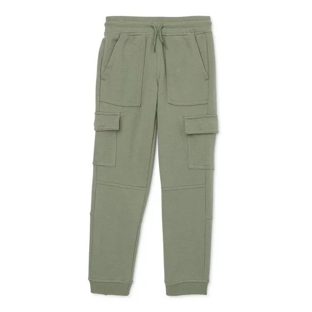 Wonder Nation Boys Terrycloth Cargo Joggers, Sizes 4-18 & Husky | Walmart (US)