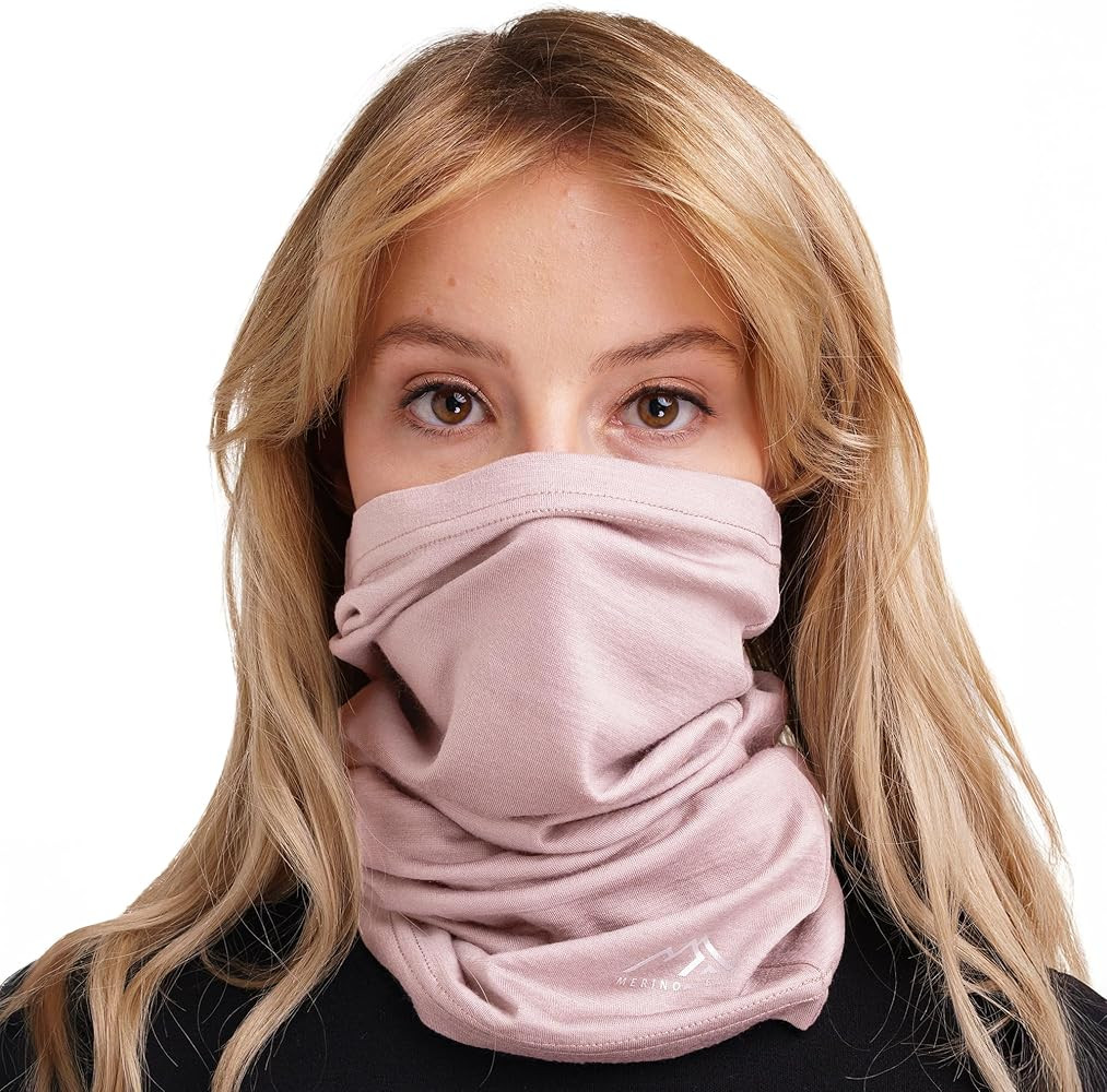 Merino.tech Merino Wool Ski Neck Gaiter - Face Mask Neck Warmer for Men & Women | Amazon (US)