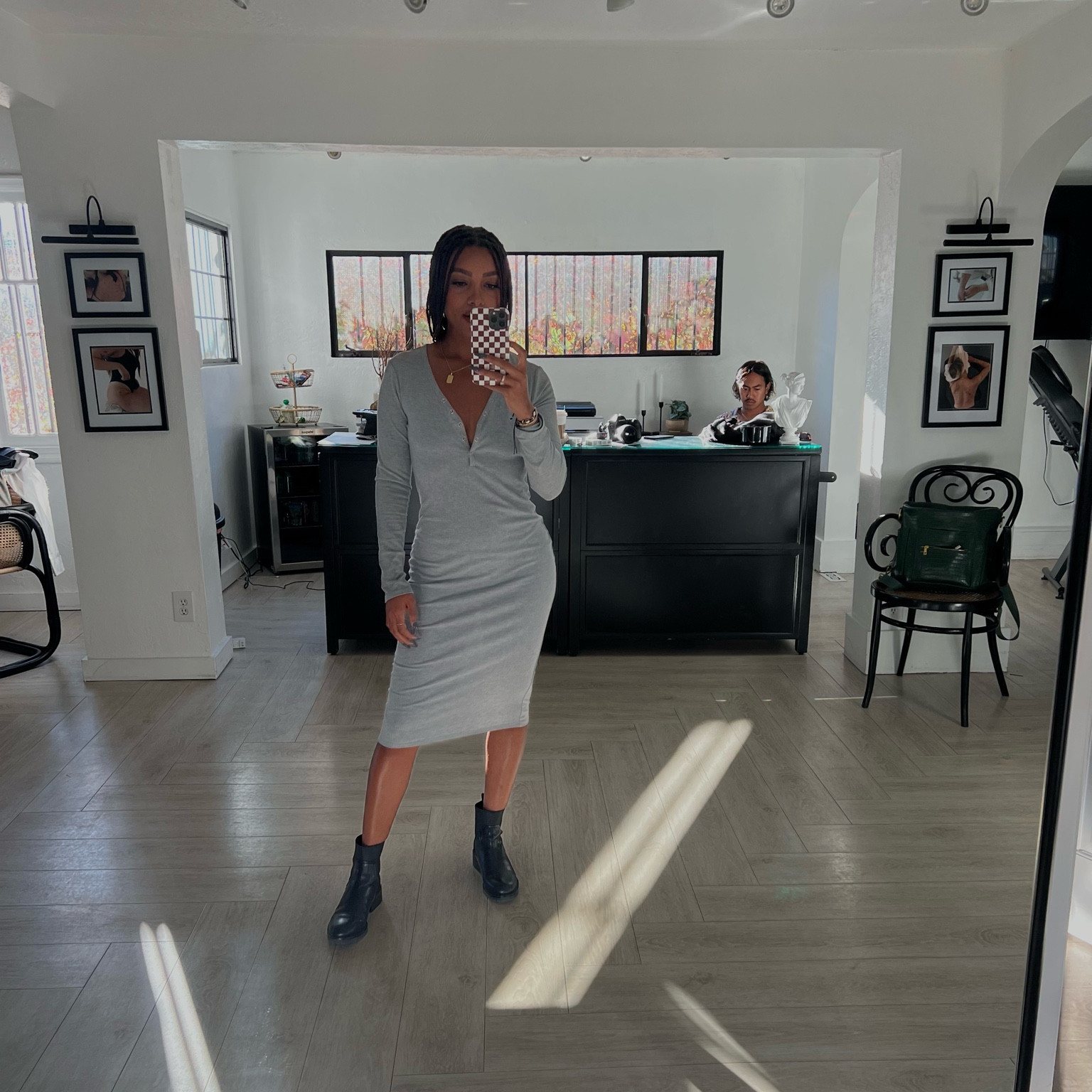 Grey fall dress #dress #bodycondress #fallfashion #falldress

#LTKstyletip #LTKSeasonal #LTKfit