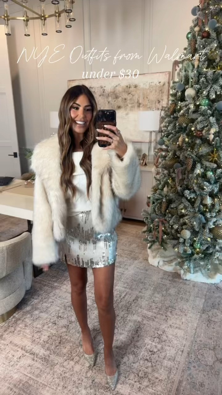 perfect looks for NYE✨

wearing a small in tops/the skirt and a size 2 in the jeans!

@walmartstyle #walmartpartner  #walmartstyle  

 