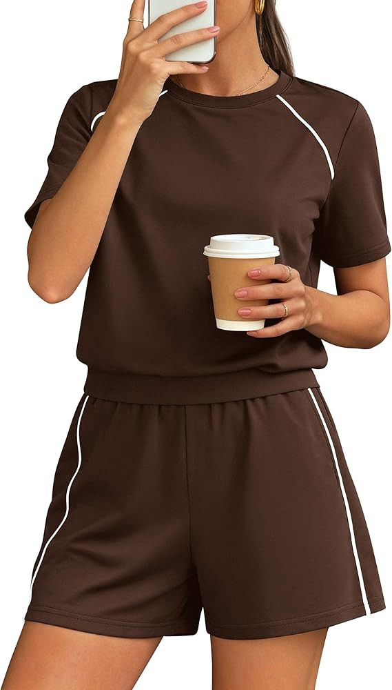 PRETTYGARDEN Shorts Sets Women 2 Piece Outfits Summer 2026 Matching Workout Athletic Clothing Cas... | Amazon (US)