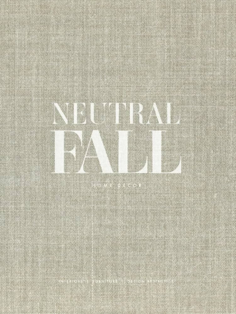 Neutral Fall Home Decor - Hard Cover Accent Book | Faux Hardback with Realistic Linen Fabric Effe... | Amazon (US)