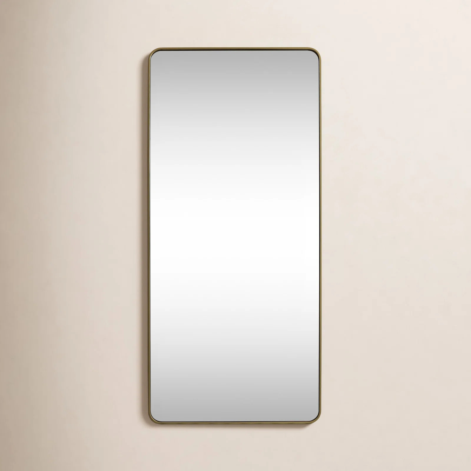 Sabine Metal Rounded Rectangle Floor Mirror | Joss & Main