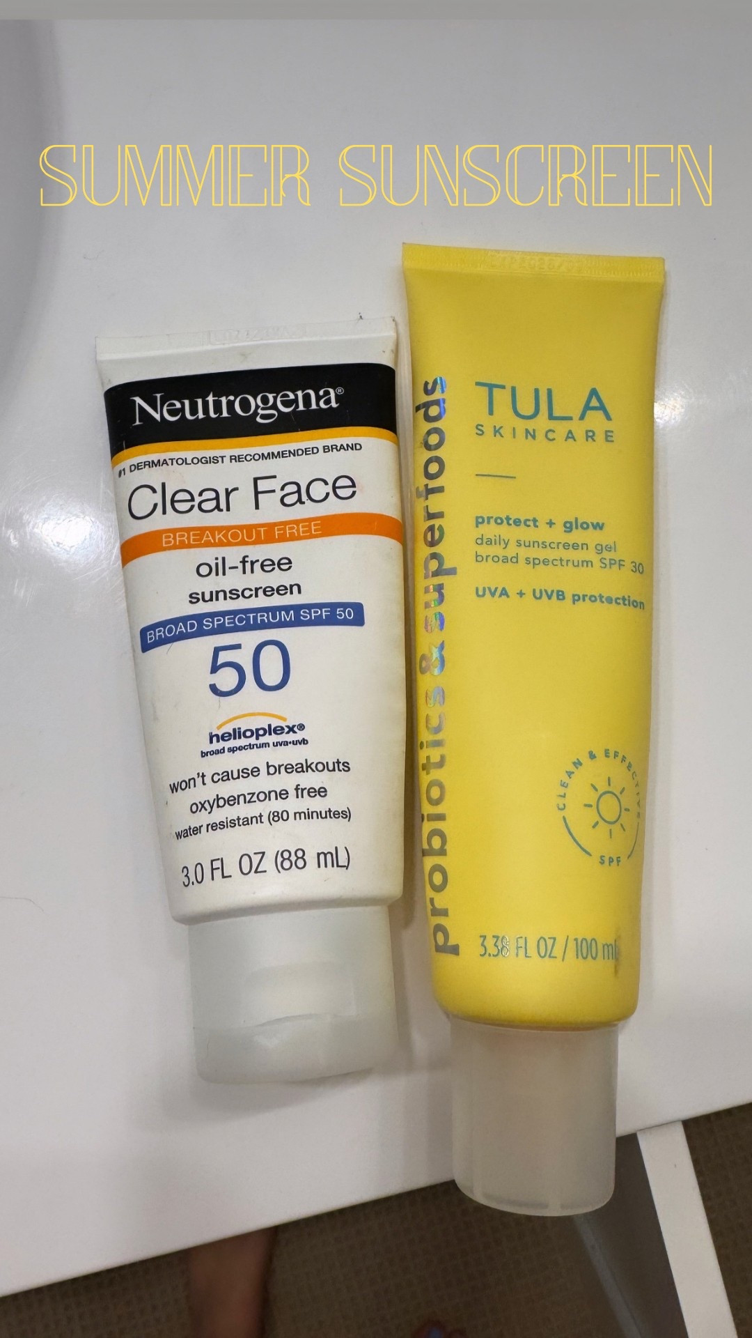 Suns out!! These are my favorite facial sunscreens. I use Tula daily as my moisturizer and Neutrogena when I’m outside soaking it up ☀️☀️

#LTKSwim #LTKSeasonal #LTKBeauty