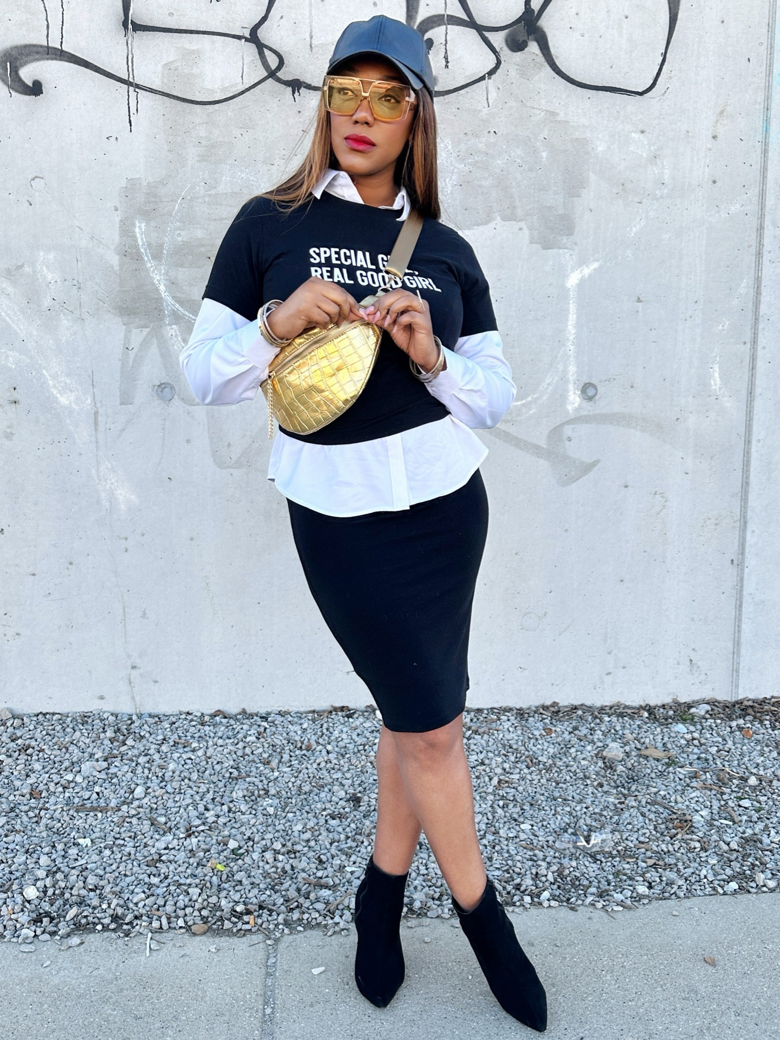 Casual sophistication with a twist of edge. 
Get the look! 

#LTKfindsunder50 #LTKstyletip #LTKfindsunder100