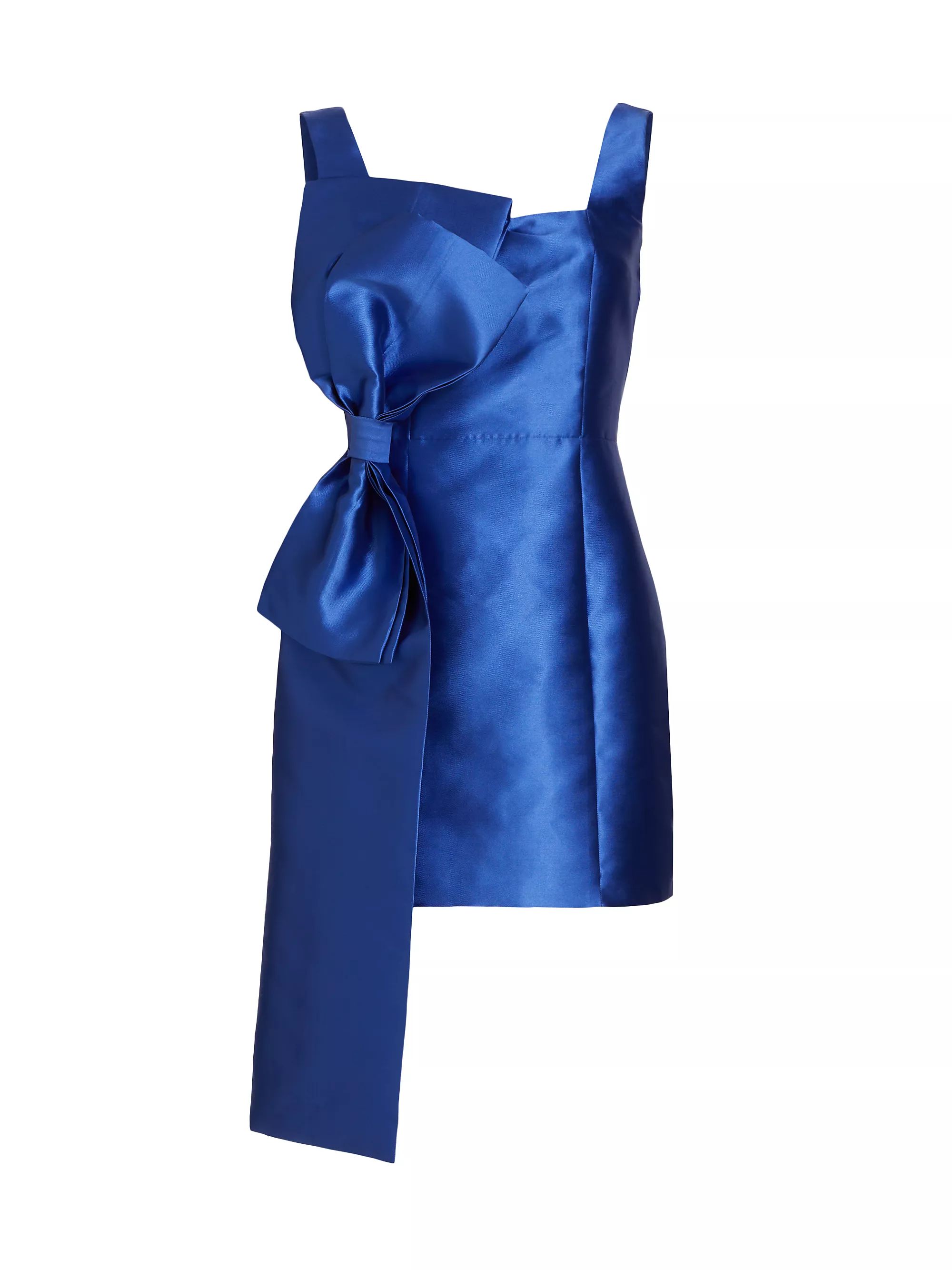 Corsage Satin Bow Minidress | Saks Fifth Avenue