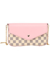 'Wallace' Canvas Checked Crossbody Bag / Shoulder Bag (2 Colors) | Goodnight Macaroon