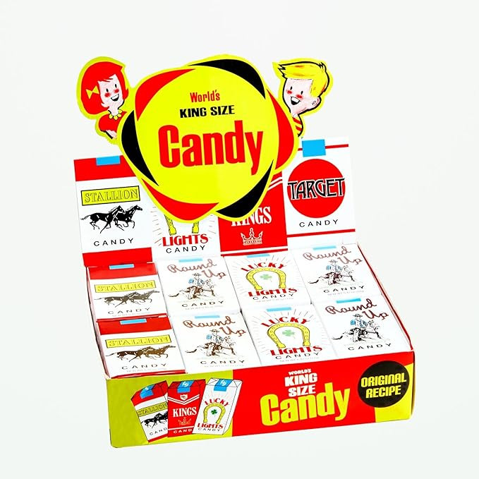 World's King Size Candy 'Cigarettes' ,0.01 oz,24 Case | Amazon (US)