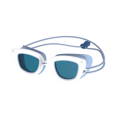 Speedo Kids' Sunny Vibes Swim Goggles - White/Blue: Ages 3-6, TPR Material | Target