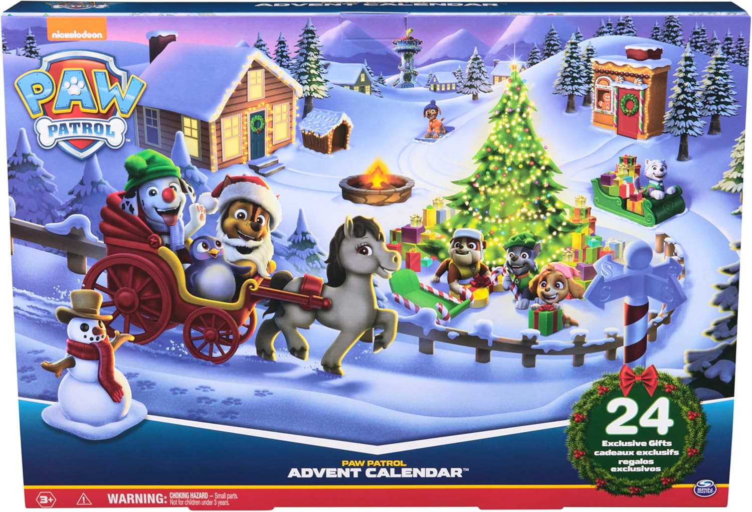 Paw Patrol: 2024 Advent Calendar with 24 Surprise Toys - Figures, Accessories and Kids Toys for B... | Amazon (US)