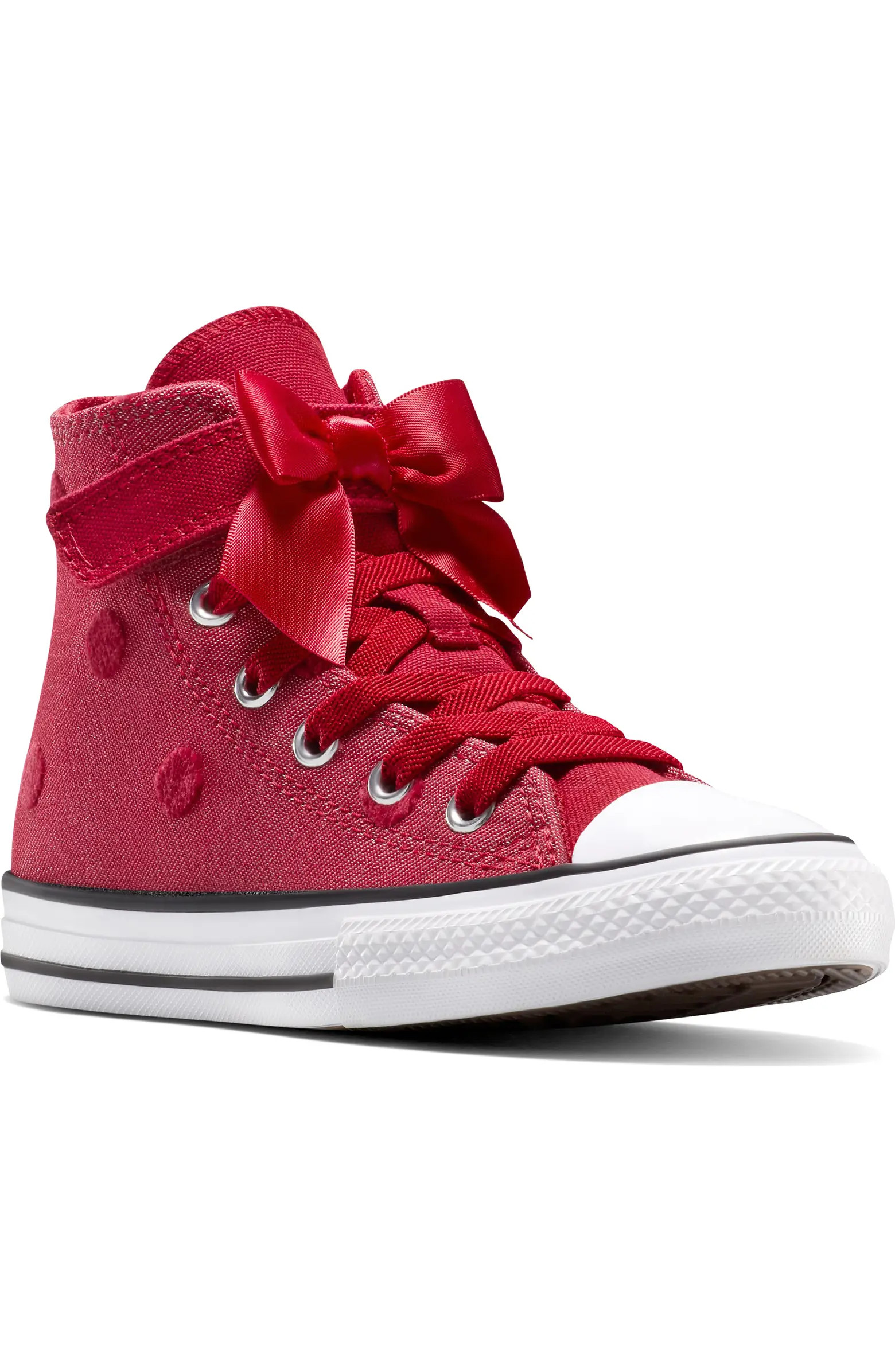Kids' Chuck Taylor All Star Bow Easy On Canvas High Top Sneaker | Nordstrom