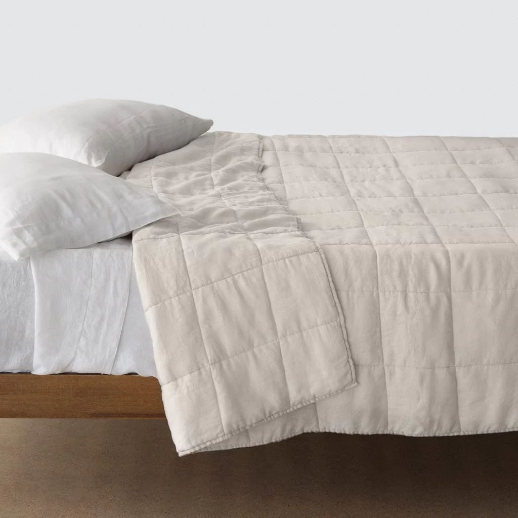 Stonewashed Linen Quilt | The Citizenry