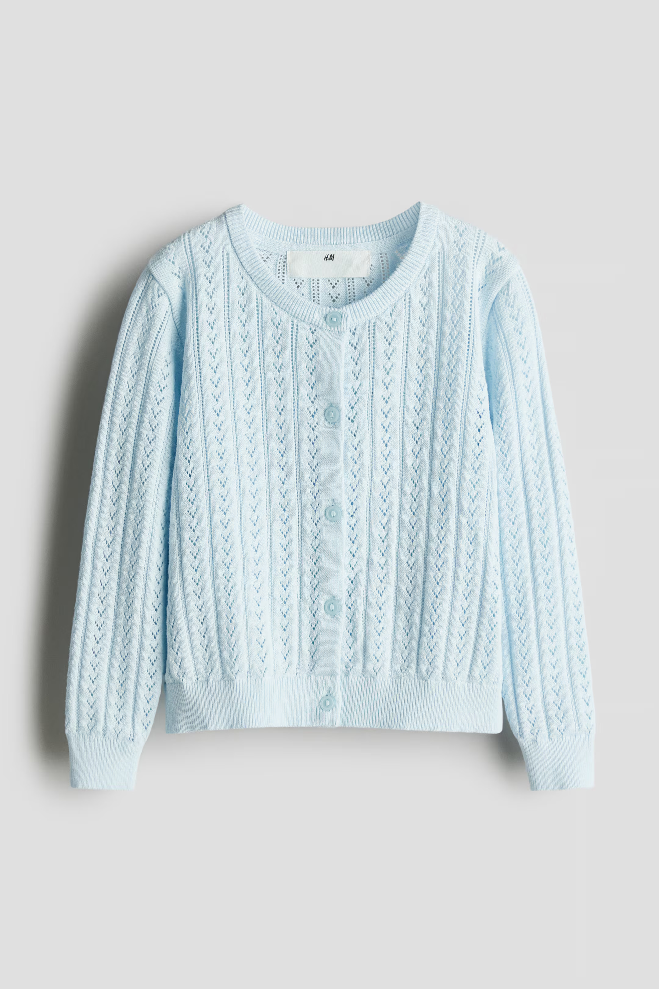 Pointelle-Knit Cotton Cardigan | H&M (US + CA)