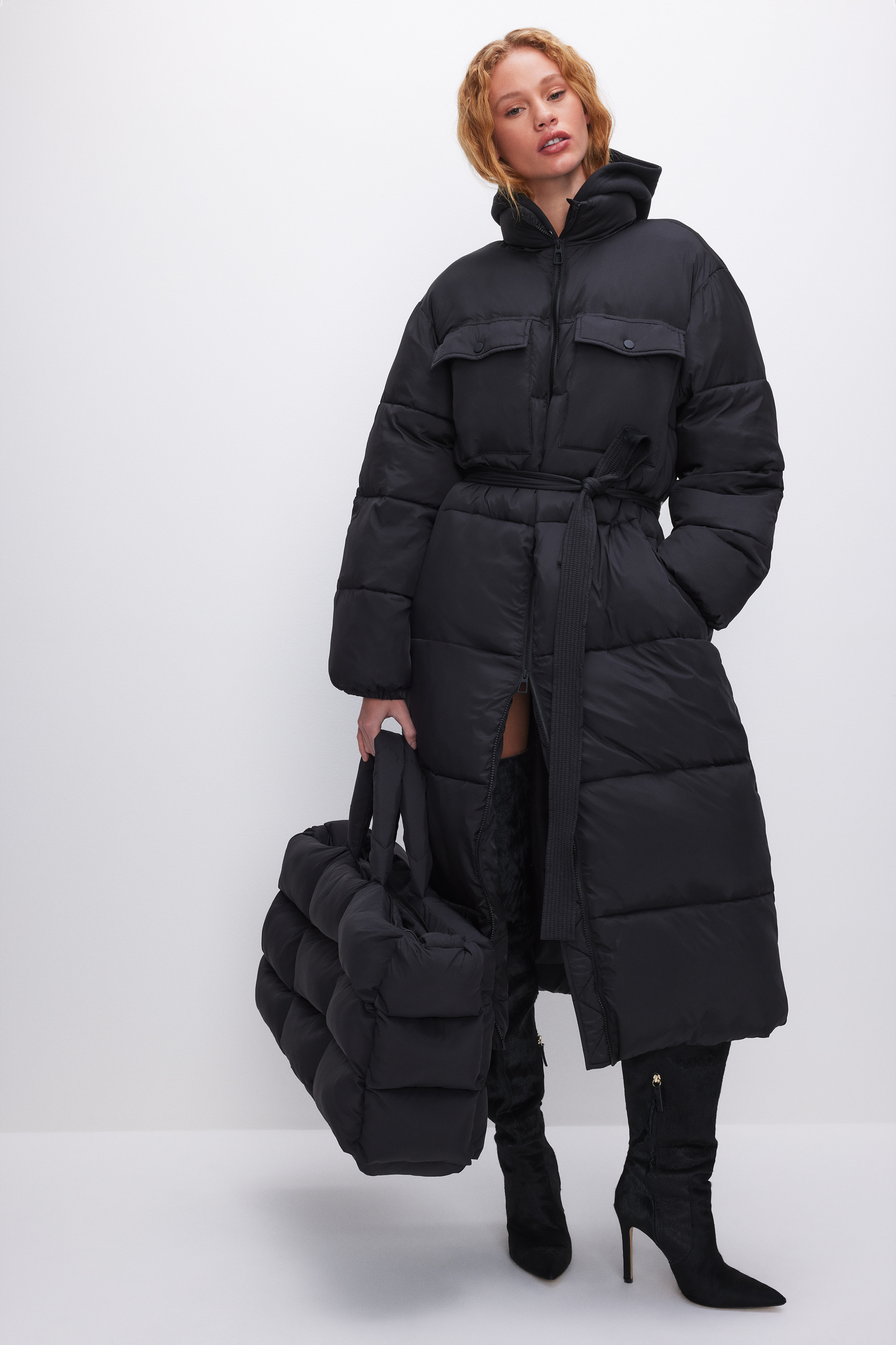 LARGE PUFFER BAG | BLACK001 - GOOD AMERICAN | Good American