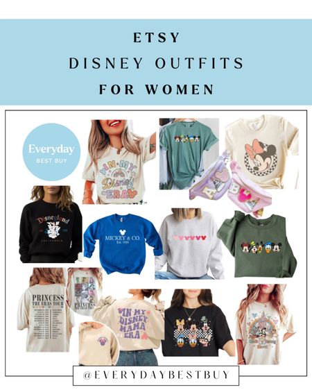 We are loving all these cute Etsy tops for Disney! Love the variation of graphics and color options. A few of these styles came in little sizes as well! 

#LTKfamily