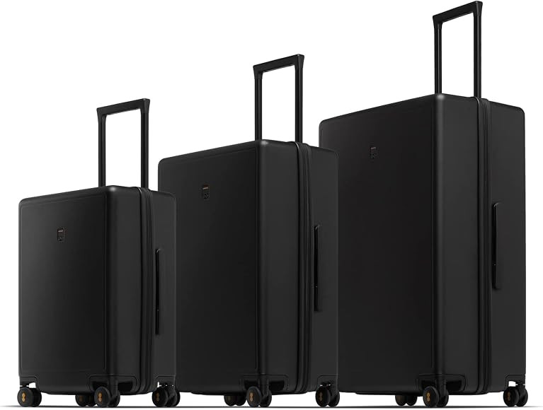 LEVEL8 Luggage Sets 3 Piece, 20 Inch 24 Inch 28 Inch Hardshell Suitcases, Lightweight Luminous Te... | Amazon (US)