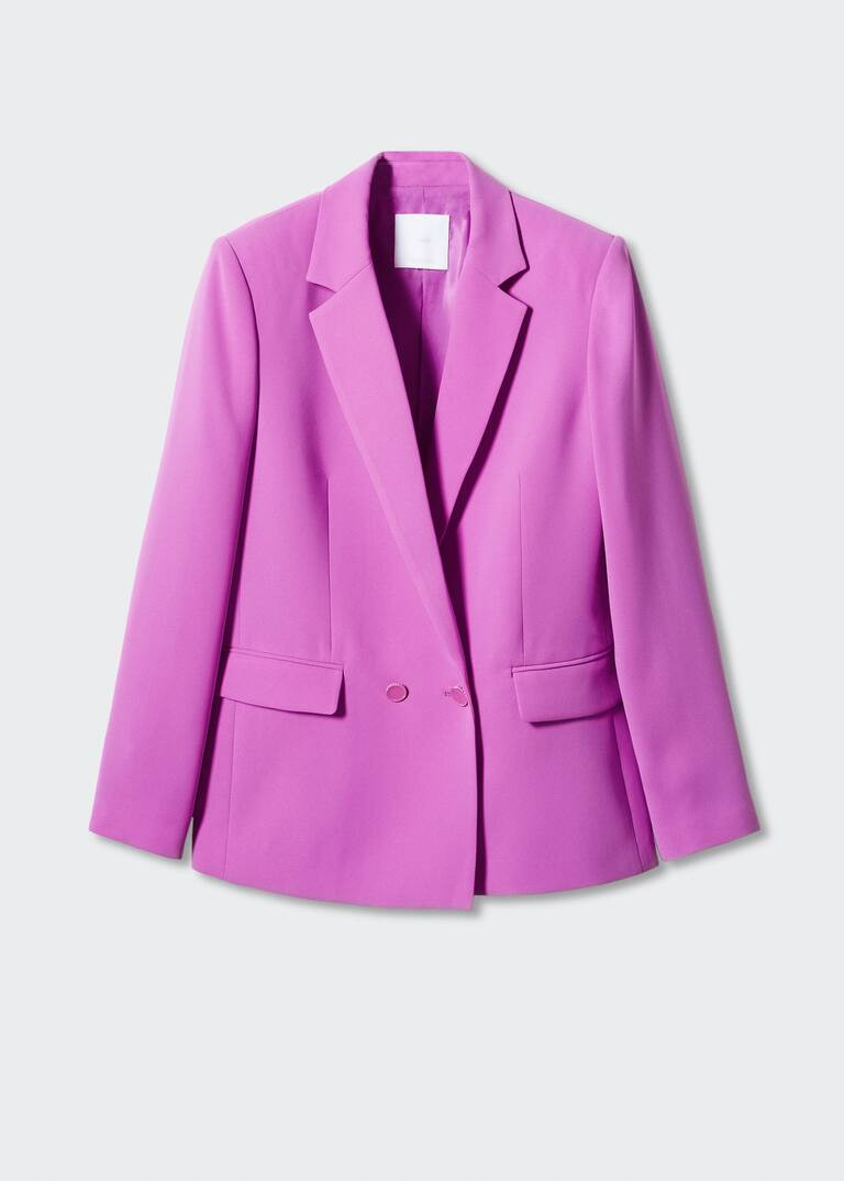 Suit jacket with buttons  -  Women | Mango United Kingdom | MANGO (UK)