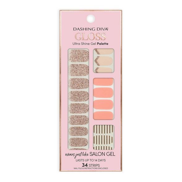 Dashing Diva Gloss Ultra Shine Gel Palette - In the Blush | Target