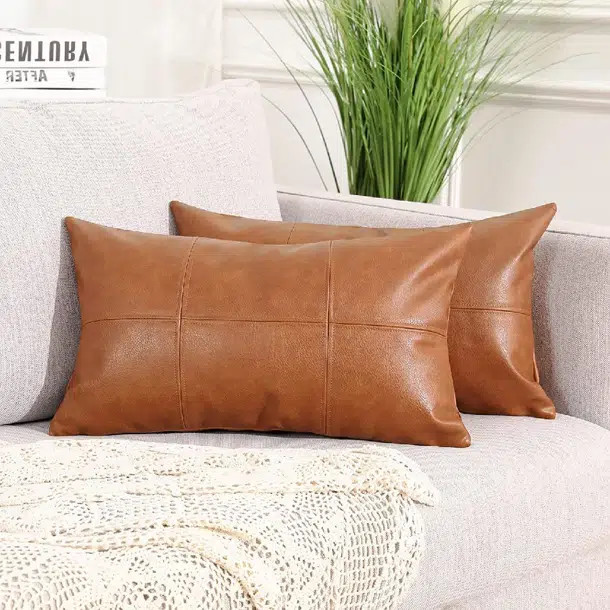 Zimbalist Leather Pillow Cover | Wayfair North America