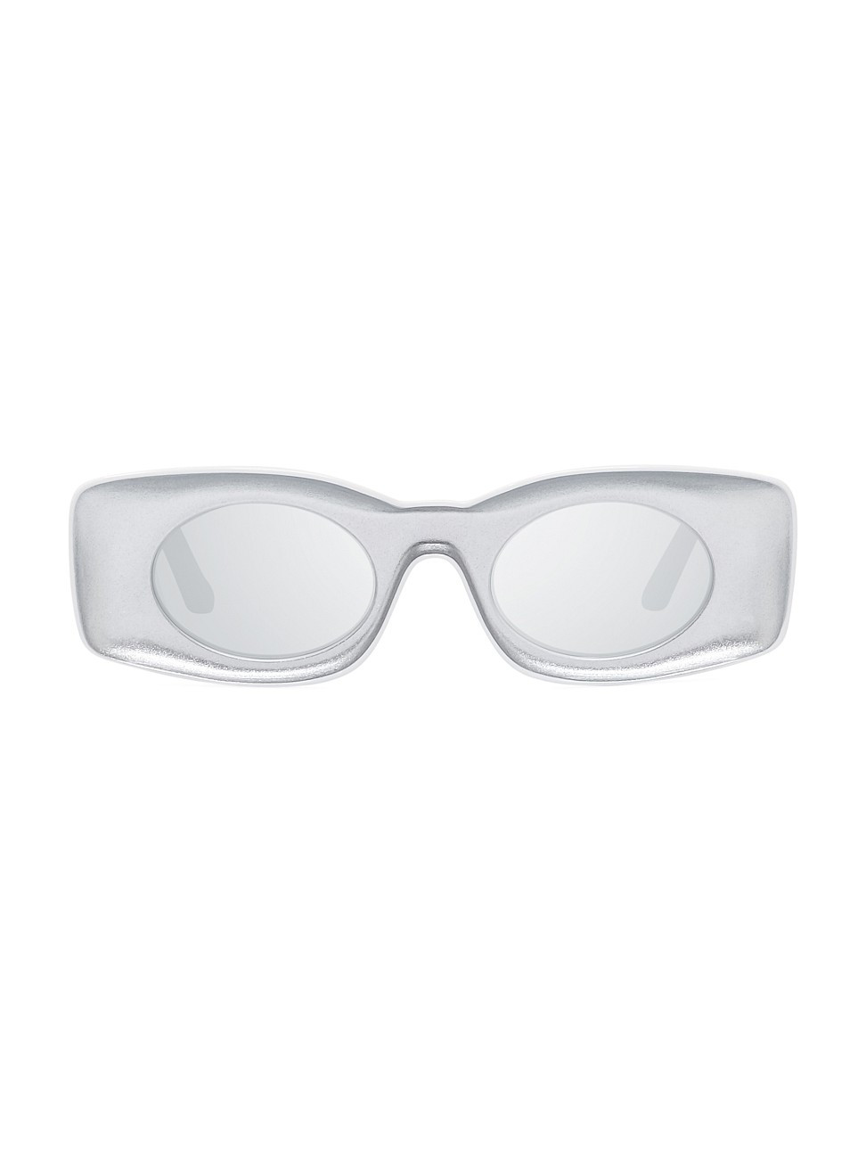 Women's Paula's Ibiza 49MM Rectangular Sunglasses - Silver - Silver | Saks Fifth Avenue