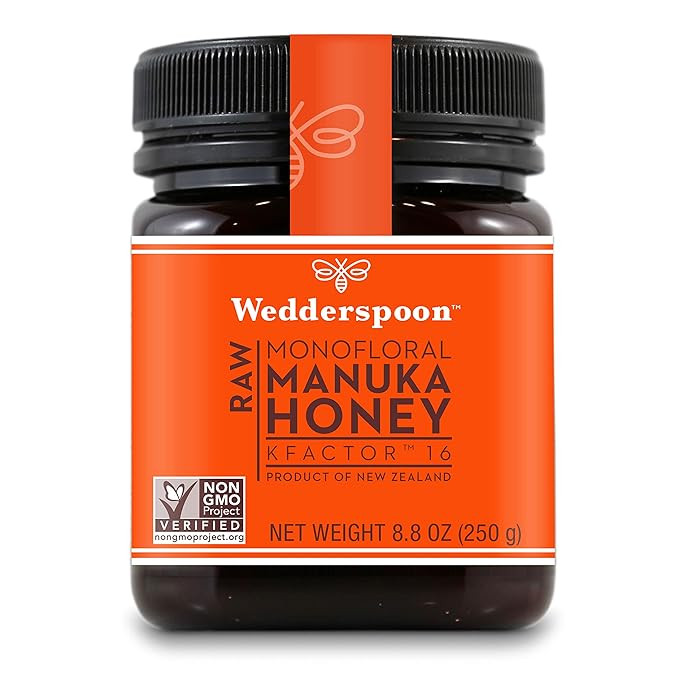Wedderspoon Raw Premium Unpasteurized Manuka Honey, KFactor 16, 8.8 Oz | Amazon (US)