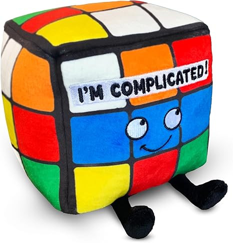 Punchkins Cube Plushie - I'm Complicated Funny Cube Plush, Gift for Puzzle Lovers, Sassy Plush To... | Amazon (US)
