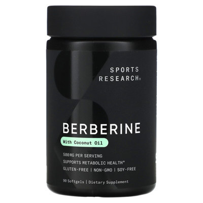 Sports Research Berberine With Coconut Oil, 500 mg, 90 Softgels | Target