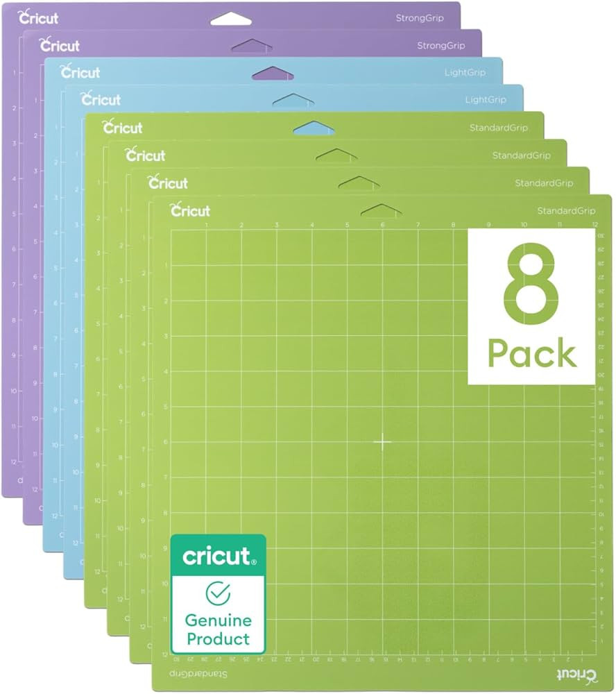 Cricut Cutting Mat Variety Pack (8 Count, 12in x 12in) - for Explore & Maker Machines - Includes ... | Amazon (US)