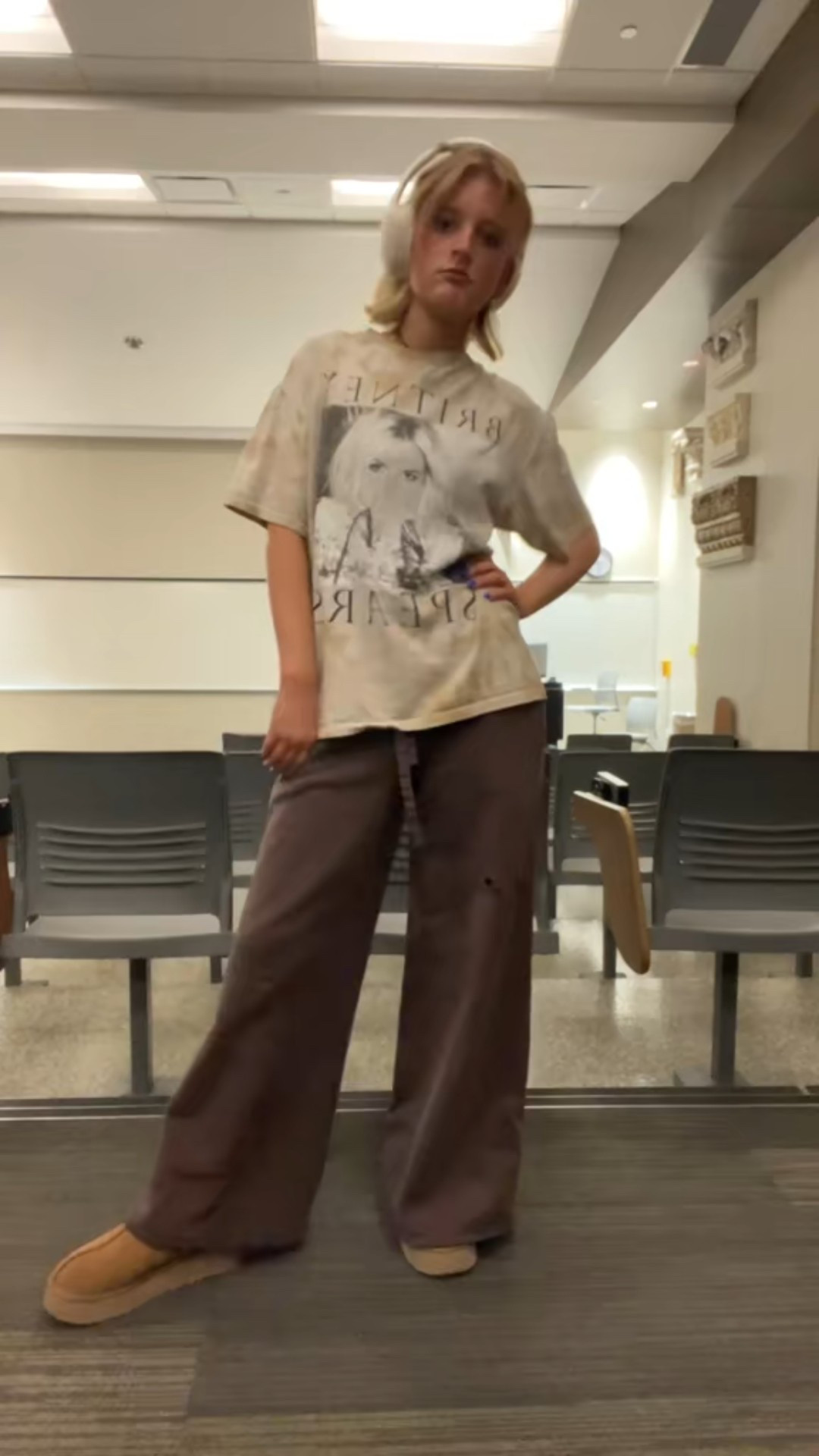 top is thrifted britney spears, pants are aerie distressed wide leg skater pants!

#LTKStyleTip #LTKU #LTKPetite