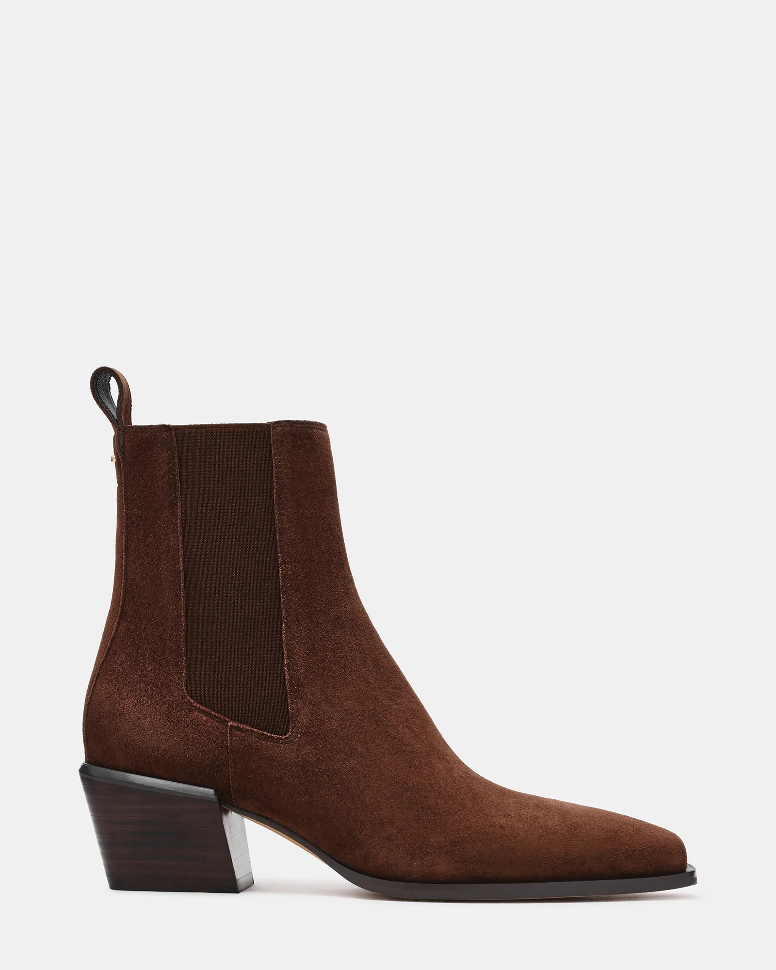 Steve Madden Women's Daxen Block Heel Booties - Brown Suede - Size 7 - Leather | Steve Madden (US)
