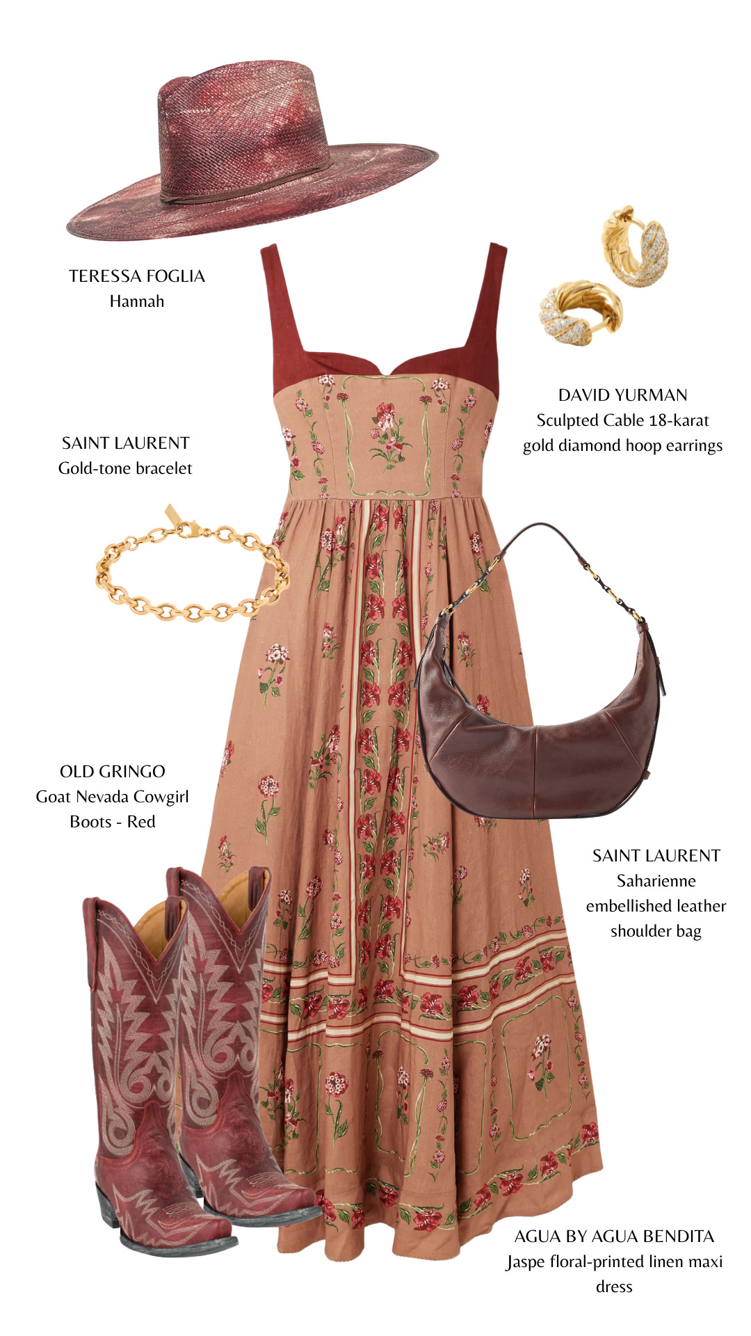 Romantic rodeo energy, but make it rich ❤️✨
This look leans into soft femininity with a western twist—flowy floral prints, warm earthy tones, and bold cowgirl staples that ground the outfit beautifully.

#RodeoChic #WesternRomance #CowgirlCore #BohoWestern #DesertStyle #FeminineEdge #MaxiDressStyle #WesternWear #EffortlessChic #StyleInspo 

 #LTKFestival #LTKgrwm #LTKootd