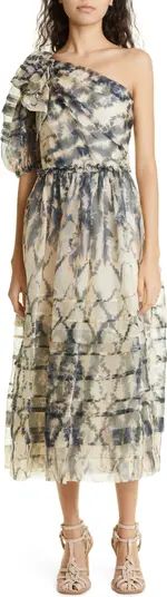 Artemis One-Shoulder Silk Dress | Nordstrom