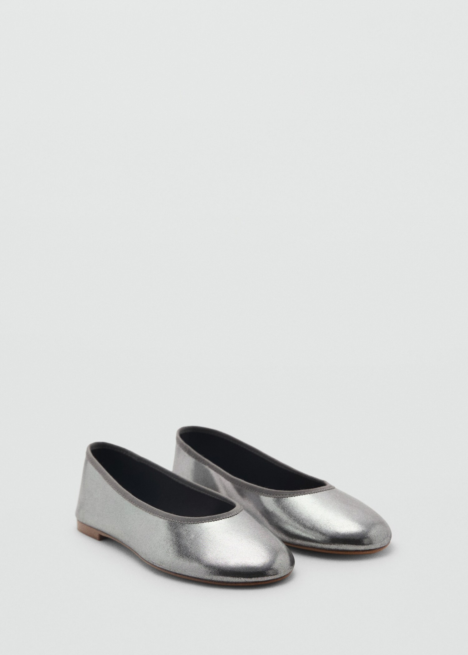Metallic ballet flats - Women | MANGO USA | Mango (US/MX/AU)