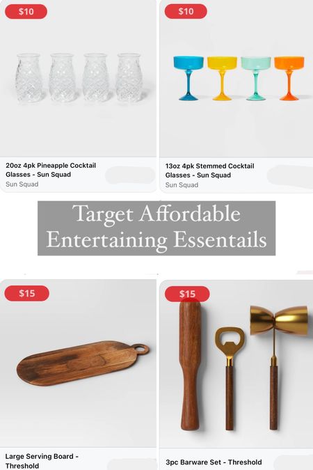 Target affordable Entertaining Essentials! 

#LTKSaleAlert #LTKFindsUnder50 #LTKHome