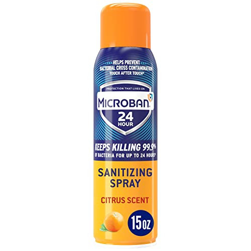 MICROBAN 24 Hour Disinfectant Sanitizing Spray, Citrus Scent, 15oz | Amazon (US)