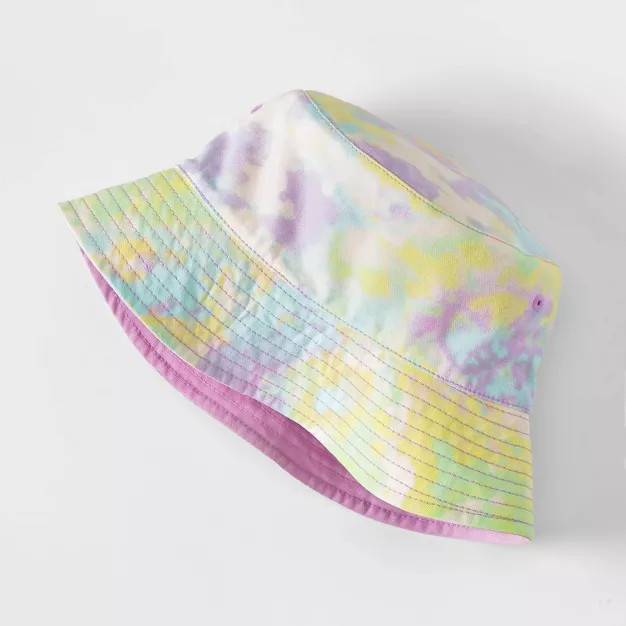 Kids' Tie-Dye Reversible Bucket Hat - Cat & Jack™ Purple | Target