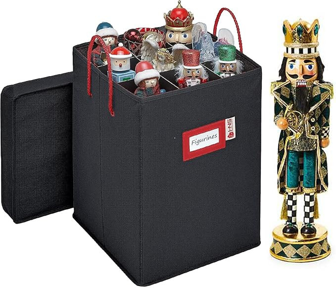 Christmas Nutcracker and Figurine Collectible Storage Box - Stores Up to 9-16" Tall Nutcrackers, ... | Amazon (US)